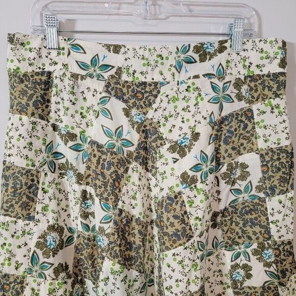 NWT Anthropologie Raga Floral Maxi Skirt XL Boho Lightweight Turquoise Brown - Picture 13 of 13
